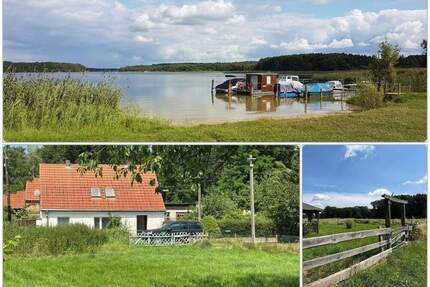 Altes Haus mit Wiesen unweit Gudelacksee bei Lindow - Lindow (Mark)