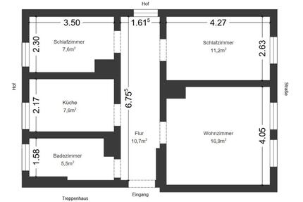 3-Raum-Wohnung in Sandersleben - Kiethof 6 - ab Mai 2026 - Arnstein
