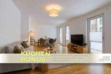 **KÜCHENBONUS** Großzügige 2-Zimmer-Wohnung mit zwei Terrassen im Neubauquartier DREILINDEN Living - Leipzig Altlindenau