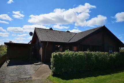 Ferienhaus Blockhaus Ostsee 800m Schlei Kamin 4 Pers. Hunde Zaun - Gelting