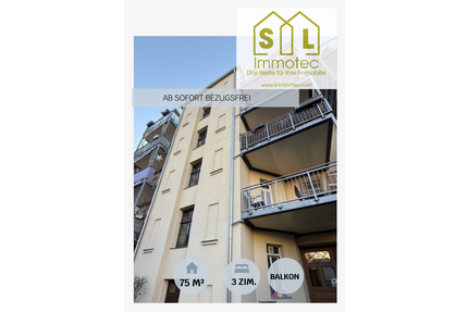 Wohnung zum Kaufen in Leipzig 299.000,00 € 75 m²
