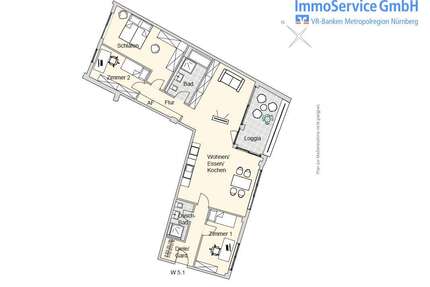 Wohnung zum Kaufen in Nürnberg 715.993,00 € 108.83 m²