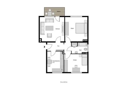 3 Zimmerwohnung - 900,00&nbsp;EUR Kaltmiete, ca.&nbsp; 75,00&nbsp;m&sup2; in Essen (PLZ: 45307) Stadtbezirk VII