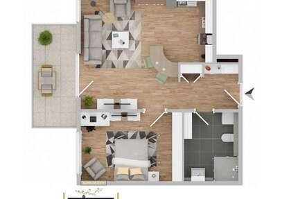 Wohnung zum Kaufen in Ludwigshafen am Rhein 269.000,00 € 58 m²