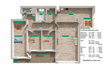 122 m² ETW in Böblingen | Balkon | Garage !!!Provisionfrei!!!