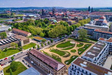 Tolle Neubauwohnung in Top-City-Lage. Mit Balkon, EBK, Parkett und 2 Bädern. - Dresden