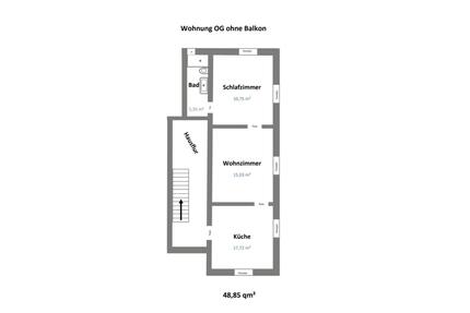 2-Zimmer-Wohnung ab 1.7.2026 - 750,00&nbsp;EUR Kaltmiete, ca.&nbsp; 48,85&nbsp;m&sup2; in Ainring (PLZ: 83404)