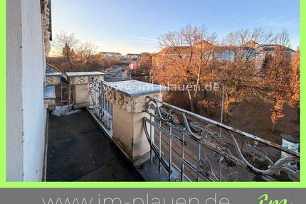 Balkon - Badewanne - Laminat - Stellplatz | 2-Zimmer-Wohnung Plauen Westend