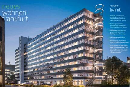 Helle 1-Zimmer-Wohnung, vollmöbliert, mit separatem Schlafbereich - Frankfurt am Main Niederrad