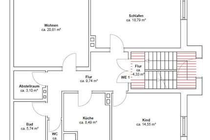 Wohnung zum Mieten in Bayreuth 1.200,00 € 83 m²