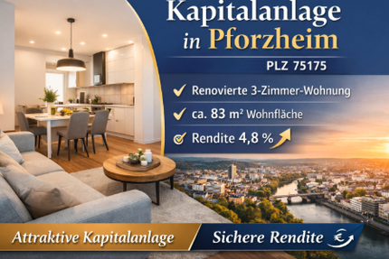 Wohnung zum Kaufen in Pforzheim 285.000,00 € 85 m²