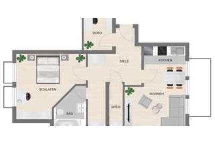 Schöne 2-Zimmer-Souterrain-Wohnung in Freystadt