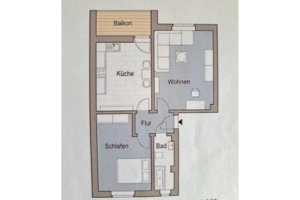Gemütliche 2-Zimmer-Wohnung mit Balkon in ruhiger Lage - Halle (Saale) Gesundbrunnen