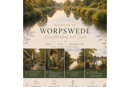 Worpswede – Eigentumswohnung mit Terrasse, Balkon oder Gartenanteil