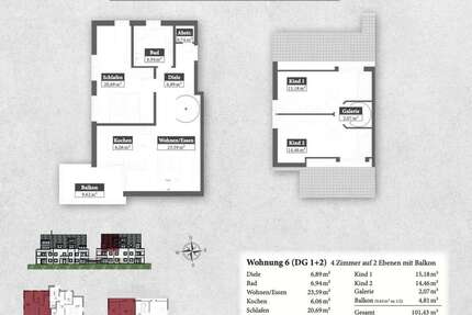 Wohnung zum Kaufen in Mering 649.000,00 € 101.42 m²
