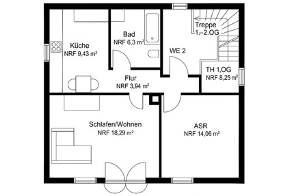 schöne helle Wohnung Körbecke fast direkt am See - Möhnesee