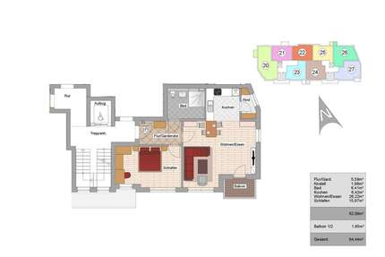 Wohnung zum Kaufen in Höhenkirchen-Siegertsbrunn 563.500,00 € 60 m²