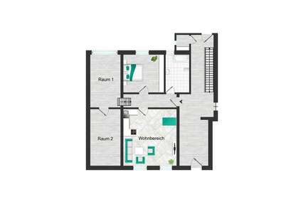 Wohnung zum Mieten in Wuppertal 410,00 € 55 m²