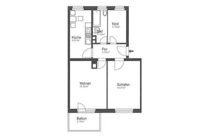 Wohnung zum Kaufen in Nürnberg 219.000,00 € 55 m²