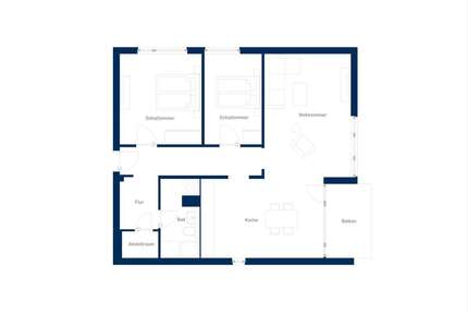 Wohnung zum Mieten in Leverkusen 1.196,95 € 90 m²