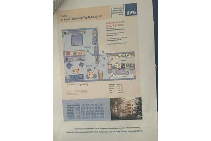 Nachmieter - 420,00&nbsp;EUR Kaltmiete, ca.&nbsp; 46,00&nbsp;m&sup2; in Halle (Saale) (PLZ: 06118) Frohe Zukunft