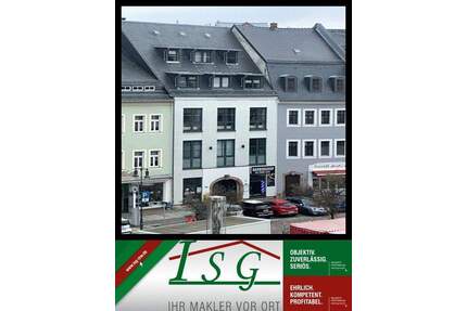 Ehem. Sächsischer Hof am Marktplatz von Mittweida - 1a Lage