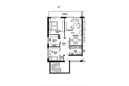 Wohnung 80qm zu vermieten - 500,00&nbsp;EUR Kaltmiete, ca.&nbsp; 80,00&nbsp;m&sup2; in Werdohl (PLZ: 58791)
