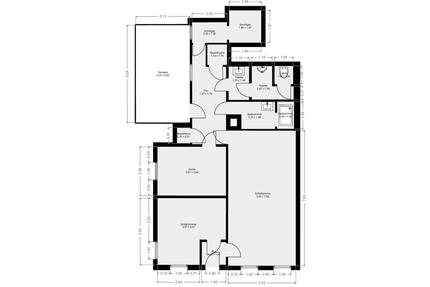 WhgPraxisLadenBüro: 2-Zi, Kü, WC, Dusche, Terr, 97 m², ab 1.5. - Eibenstock