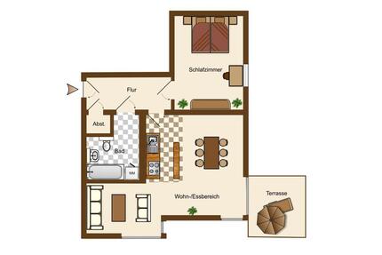 2-Zimmer-Wohnung mit Terrasse und Stellplatz - WM-007-203 - Magdeburg Hopfengarten