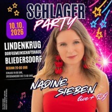 Schlagerparty - mit Nadine Sieben live + DJ