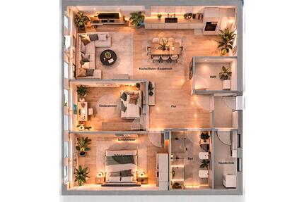 Großzügige 3 Raum Wohnung zu verkaufen in Finowfurt Schorfheide