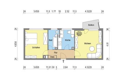 Schicke 2 Zimmerwohnung in Fechenheim - Frankfurt am Main Ost