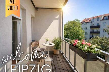 ++ helle 2,5-Raum-Altbauwohnung - großer Balkon, ruhige Hoflage & Homeoffice - in Leipzig-Gohlis ++