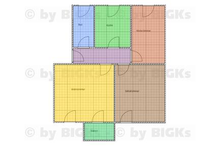 BIGKs - Schleusingen: 3 Raum Wohnung, sep. Küche und Balkon (-;)