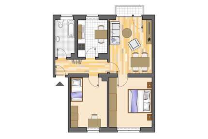 Wohnung zum Mieten in Marl 489,00 € 60.51 m²