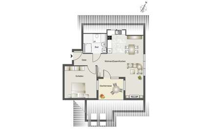 Wohnung zum Mieten in Schöntal -Oberkessach 760,00 € 61 m²