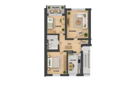 Wohnung zum Mieten in Oberhausen 560,00 € 70 m²