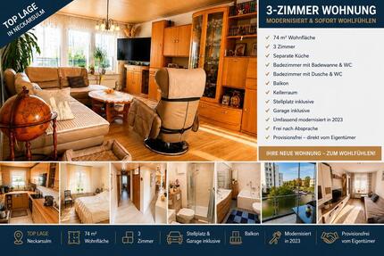 Modernisierte 3-Zimmer-Wohnung in Top Lage Provisionsfrei - Neckarsulm
