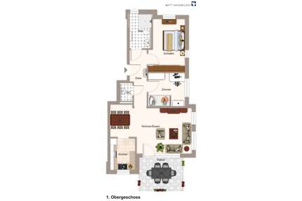 Wohnung zum Mieten in Ludwigsburg 1.100,00 € 79.75 m²