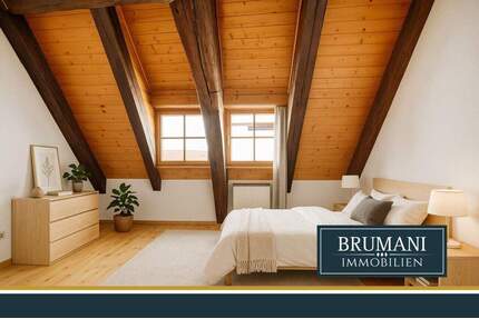 BRUMANI | Lichtdurchflutete DG-Wohnung mit großzügigem Wohnbereich im Denkmalhaus in Sulzburg