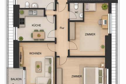 Wohnung zum Mieten in Bad Dürrenberg 700,00 € 79.8 m²