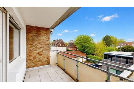 Ihr Feierabendplatz mit Sonne - 2-Zimmer-Wohnung mit Loggia und Blick ins Grüne in Hamm-Westen