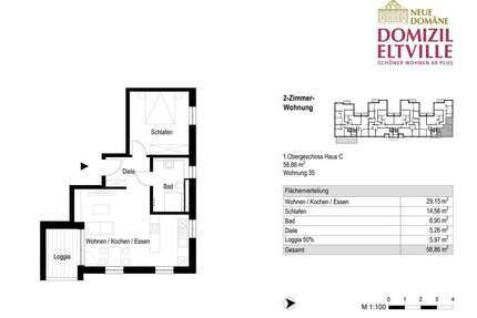 Wohnung zum Kaufen in Eltville am Rhein 462.900,00 € 58.86 m²