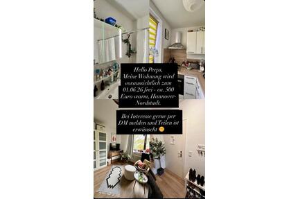 Ein-Zimmer-Wohnung in der Nordstadt zum 01.06.26 - Hannover