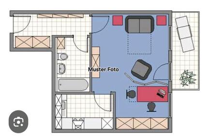 Schöne Zentrumnahe Wohnung - 480,00&nbsp;EUR Kaltmiete, ca.&nbsp; 39,00&nbsp;m&sup2; in Homburg (PLZ: 66424)
