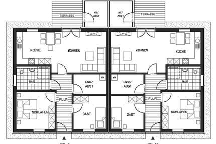 Neuwertige DHH rechts, 80 qm, barrierefrei in 25926 Ladelund