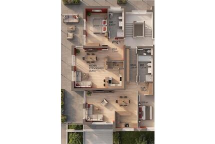 2 Zimmer Wohnung mit Aufzug und Tiefgarage, Terrasse in Karlsdorf - Karlsdorf-Neuthard