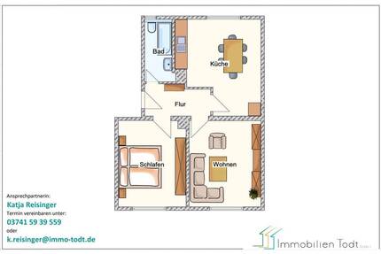 Wilkestr. 8, 2.OG links - 320,00&nbsp;EUR Kaltmiete, ca.&nbsp; 56,10&nbsp;m&sup2;&nbsp;Wohnfl&auml;che in Zwickau (PLZ: 08056) Bahnhofsvorstadt