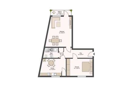 Wohnung zum Kaufen in Bremen 135.000,00 € 65 m²