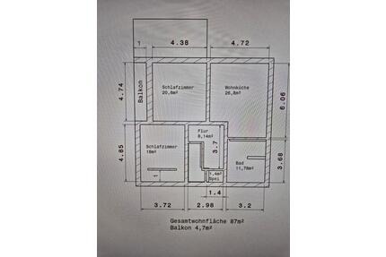 Helle Wohnung im 1 OG - 1.090,00&nbsp;EUR Kaltmiete, ca.&nbsp; 87,00&nbsp;m&sup2; in Osterhofen (PLZ: 94486)